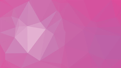 Shocking Pink Abstract irregular polygon background, triangle low poly pattern, polygonal geometric color, Technology concept background, for Web, Mobile Interfaces, wallpaper