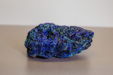 Crystal Stone macro, purple rough amethyst quartz crystals.