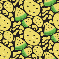 watermelon seamless pattern background textile