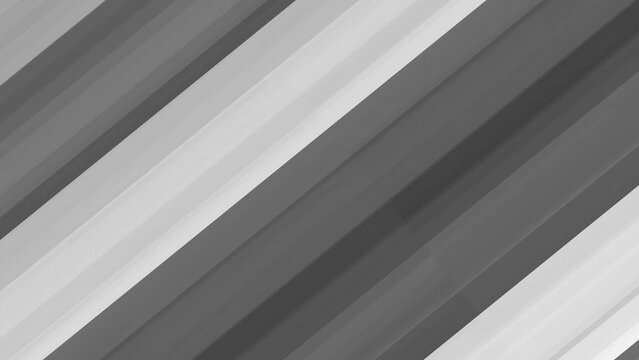 Monochrome diagonal transition animation background. 2D digital effect pattern
