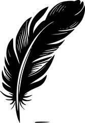 Feathers | Minimalist and Simple Silhouette - Vector illustration