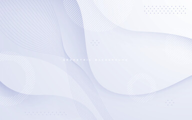 White abstract geometric shape background