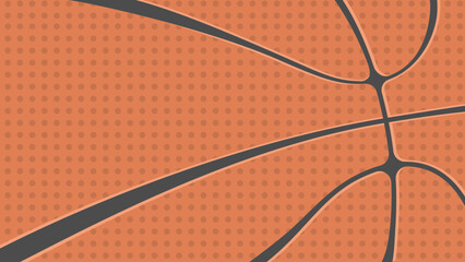 Vibrant vector background with textured basketball design, perfect for wallpapers and media projects