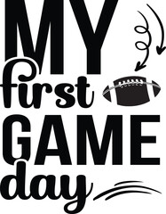 Football SVG design cut files