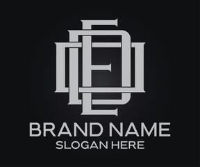 modern minimalist letter brand identity