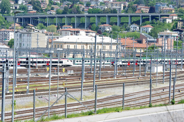 scambio ferroviario Chiasso tra Italia e Svizzera