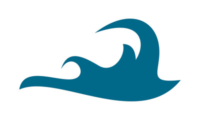 blue water wave vector illustration
