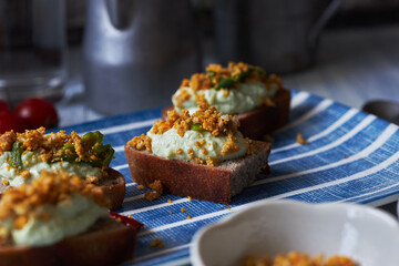 delicious open faced sandwiches for brunch
