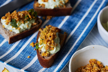 delicious open faced sandwiches for brunch