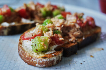 delicious open faced sandwiches for brunch