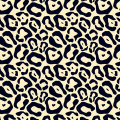 Leopard Skin Print Pattern. Fashionable Animal Skin Texture Background For Fabric, Paper, Textiles