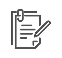 Business people and human resources related icon outline and linear vector.