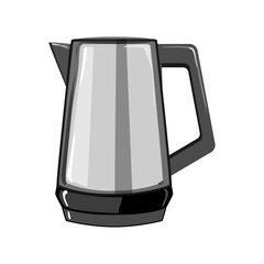 water electric kettle cartoon. kitchen hot, tea drink water electric kettle sign. isolated symbol vector illustration