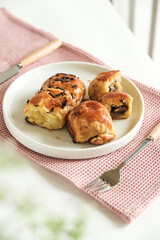 pisang bolen is made from bananas covered in rolled sheet of pastry dough filled chocolate and cheese
