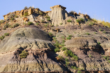 Painted Desert at Makoshika State Park in Montana