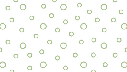 White background with green circles