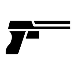 military gun glyph 