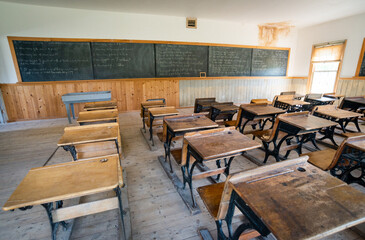 School Room at Bannack State Park Ghost Town