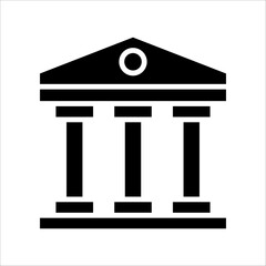 Solid vector icon for ancient building which can be used various design projects.