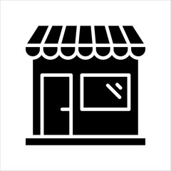Solid vector icon for retail store which can be used various design projects.