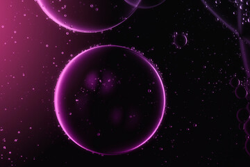 abstract science fiction background with glowing cell or planet