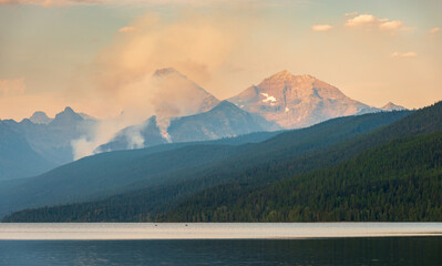 Morning at Lake McDonald in Glacier National Park