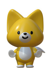 かわいいキツネのキャラクター