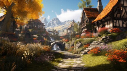 Obraz premium Game Environment Art