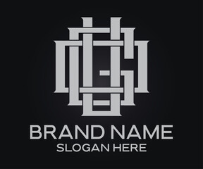 modern minimalist letter brand identity