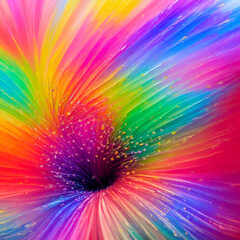 Obraz premium Magic flowers background. AI generated illustration