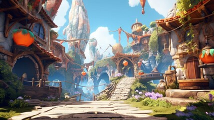 Fototapeta premium Game Environment Art