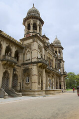 Fototapeta na wymiar Partial view of The Lakshmi Vilas Palace, was built by Maharaja Sayajirao Gaekwad 3rd in 1890, Vadodara (Baroda), Gujarat, India