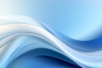 Obraz premium Clean Elegant Modern Business Presentation Background with Wave Flow Element Generative AI 