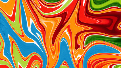Abstract Liquid Paint Liquified Picture Colorful Image
