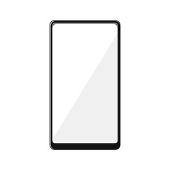 device phone glass screen cartoon. display protector, accessory guard device phone glass screen sign. isolated symbol vector illustration