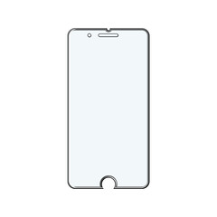 protector phone glass screen cartoon. accessory guard, electronic smart protector phone glass screen sign. isolated symbol vector illustration