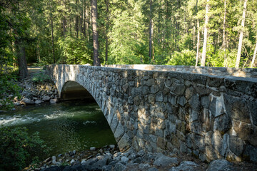 Bridge Over Merced River in Yosemite Valley