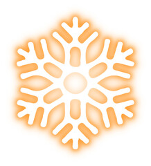 Collection of snowflake neon