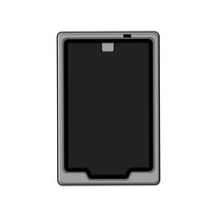 device tablet case cartoon. computer digital, cover wireless device tablet case sign. isolated symbol vector illustration