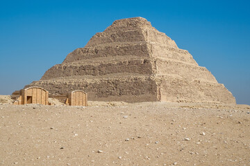 The great pyramid of Pyramid of Djoser in Saqqara