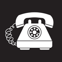 Various classic and modern telephones. Wire, cell and mobile phones. Retro vintage style icons. Hand drawn Vector illustration isolated on background