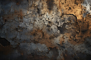 Fototapeta premium A close up of a rusty metal texture surface Generative AI 