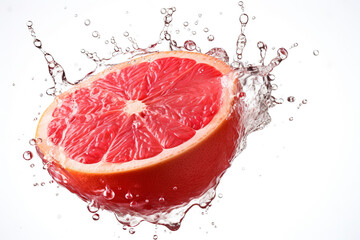 Juicy grapefruit and splash of water.