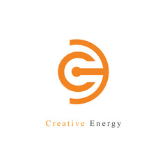 Free vector creative energy logo design template
