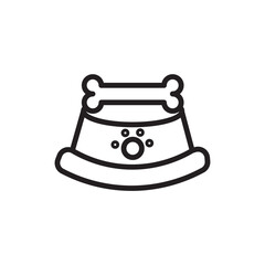 Dog Pet Bone Outline Icon