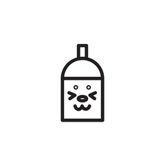 Pet Shampoo Soap Outline Icon