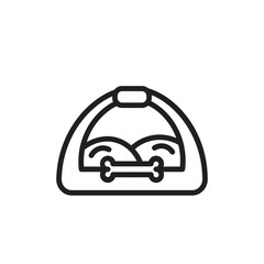 Pet Bed Dog Outline Icon
