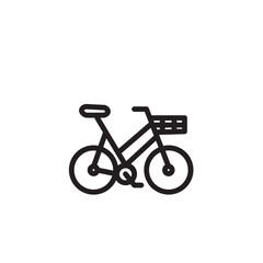 Fototapeta premium Pet Bike Bicycle Outline Icon