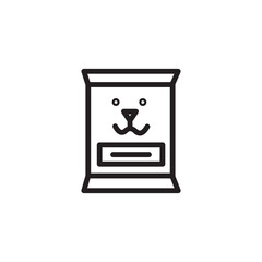 Pet Dog Food Outline Icon
