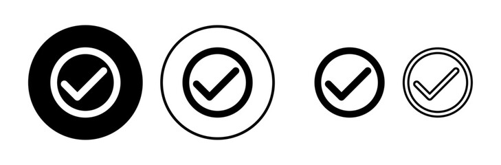 check icon vector. check mark icon. check list button icon.